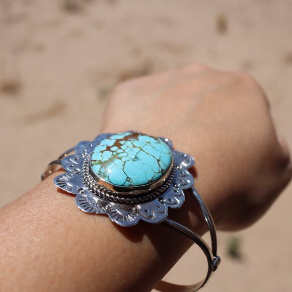 Handmade Native American Cuff Bracelet, @loveyourstyle Turquoise NA Jewelry** - Picture 6 of 11
